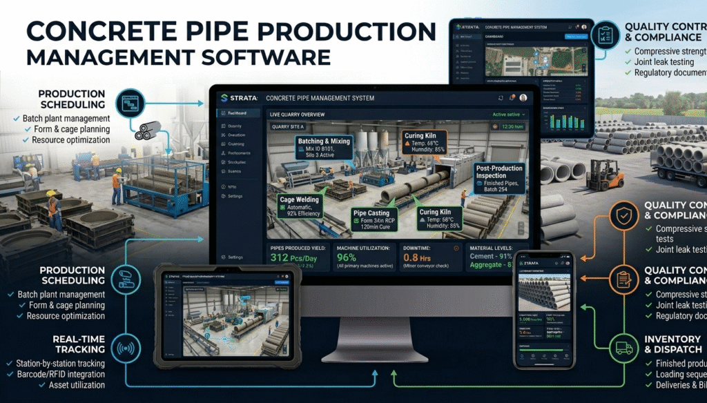 Concrete Pipe Production Management Software image