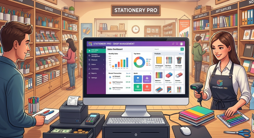 Stationery Shop Management Software image