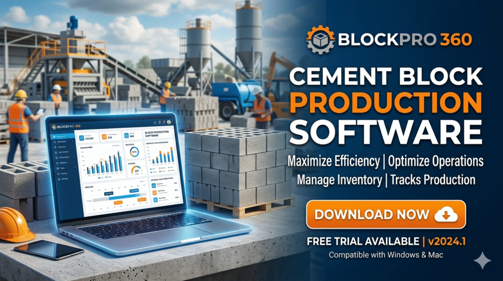 Cement Block Production Software Download image