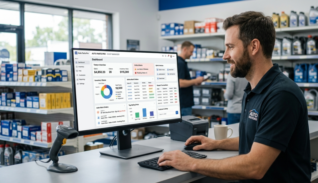 Auto Parts Shop Management Software image